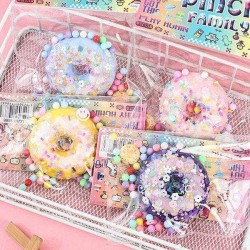 Pinch Family Donut Sticky Squishy Soft Toy -Donut 4 τμχ