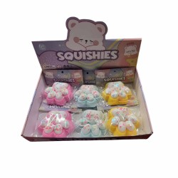 Pinch Family Cat Paw Sticky Squeeze Soft Toy -Πατούσα Αφρώδες Πολύχρωμο (Διάφορα Σχέδια) 1τμχ 