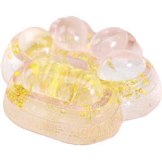 Pinch Family Cat Paw Sticky Squeeze Soft Toy -Πατούσα Αφρώδες Διάφανο (Διάφορα Σχέδια) 1τμχ