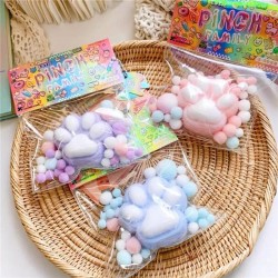 Pinch Family Waffles Sticky Squishy Soft Toy -Βάφλα Rainbow 9 X 8 Cm