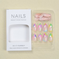 Τεχνητά νύχια NAIL FAIRY PREMIUM SERIES Transparent/Pink 12 τμχ 
