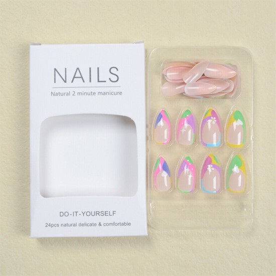 Τεχνητά νύχια NAIL FAIRY PREMIUM SERIES Transparent/Pink 12 τμχ