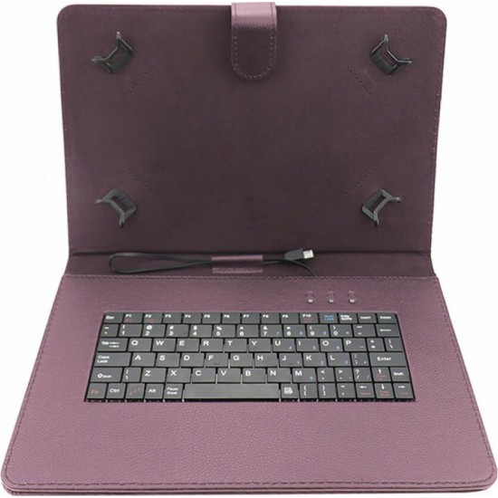 Θήκη-Πληκτρολόγιο stand για tablet 10 Διαφ.χρώματα Μαύρο