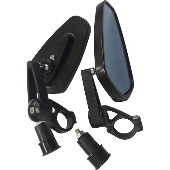 Ρυθμιζόμενοι Καθρέπτες Αντίβαρου Αλουμινίου Universal 13-18mm 2τμχ Μαύρο