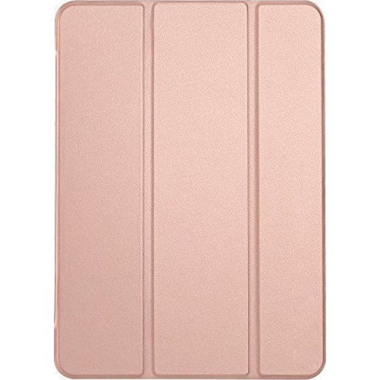Tri-Fold Flip Cover Δερματίνης Ροζ Χρυσό (iPad Pro 2018 11")