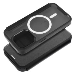 Έξυπνη θήκη πορτοφόλι για IPHONE 12 PRO συμβατή με MagSafe Μαύρο