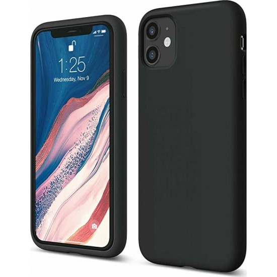 Oem Silicone Case Matt 1.5 mm Blister Για Apple iPhone 12 Pro 6,1'' Black