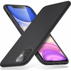 Oem Θήκη Σιλικόνης Matt Για Apple iPhone 12 / 12 Pro 6.1" Μαύρη 