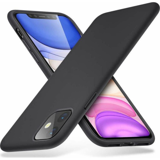 Oem Θήκη Σιλικόνης Matt Για Apple iPhone 12 / 12 Pro 6.1" Μαύρη