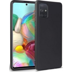 Soft Matt Case Gel TPU Cover for Samsung Galaxy A71 - Μαύρο