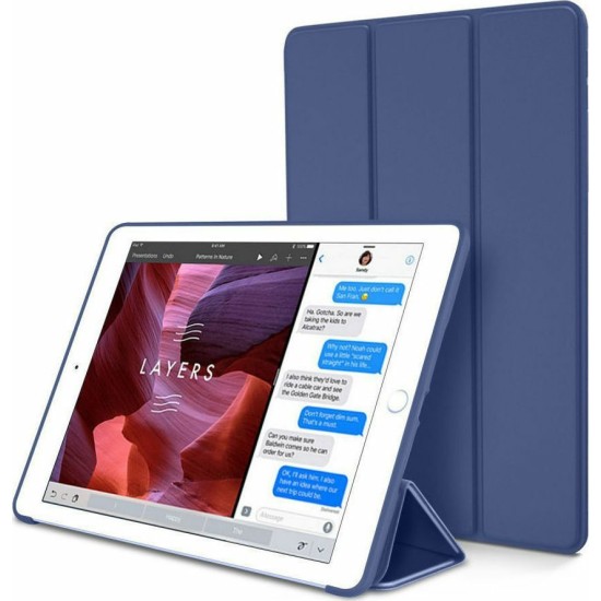 OEM Θήκη Βιβλίο - Σιλικόνη Flip Cover Για Apple iPad Mini 4 Μπλε Smart case iPad mini 4 Μπλε