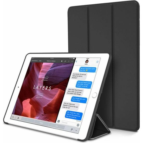 OEM Θήκη Βιβλίο - Σιλικόνη Flip Cover Για Tablet IPad Mini 4 Μαύρη Smart case iPad mini 4 Μαύρο