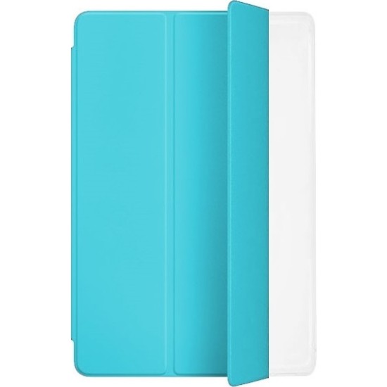 Samsung Galaxy Tab A7 10.4 (2020) T500 / T505 Tri-fold Stand Case Front and Back Silicone Transparent Light Blue (oem) Samsung Galaxy Tab A7 10.4 (2020) T500 / T505 Tri-fold Stand Case Front and Back Silicone Transparent Light Blue (oem)