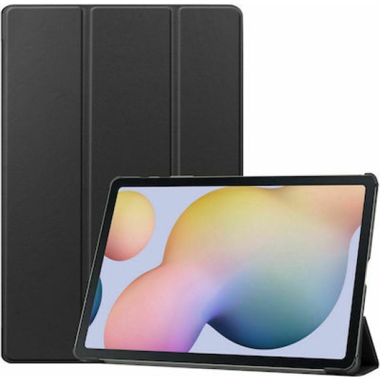 Tri-Fold Flip Cover Δερματίνης / Σιλικόνης Μαύρο (Galaxy Tab S7+)