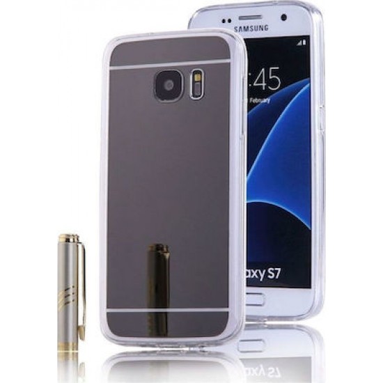 Samsung Galaxy S6 Edge - Σιλικόνη TPU καθρέπτης Μαύρη Samsung Galaxy S6 Edge - Σιλικόνη TPU καθρέπτης Μαύρη