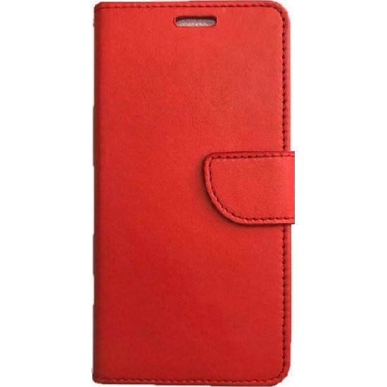 Samsung Galaxy A12 Book Stand Case/Θήκη Βιβλίο ΟΕΜ Κόκκινο