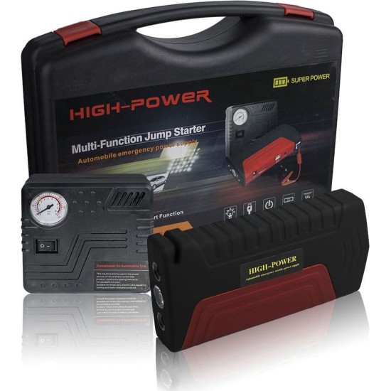 TM-15 Multi-Function Jump Starter 12V 68800mAh Εκκινητής Μπαταρίας & Αεροκομπρέσορ Αυτοκινήτου TM-15 Multi-Function Jump Starter 12V 16800mAh Εκκινητής Μπαταρίας & Αεροκομπρέσορ Αυτοκινήτου