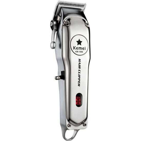 Επαγγελματική Eπαναφορτιζόμενη Μεταλλική Κουρευτική Μηχανή - Kemei KM-1996