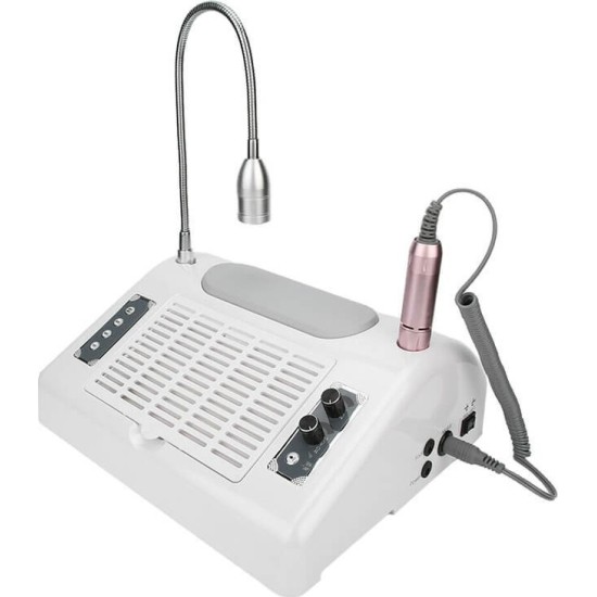 Επαγγελματικός Τροχός – Λάμπα Νυχιών Και Συλλέκτης Σκόνης Με LED Φωτισμό Salon Expert 5 In 1 BQ777