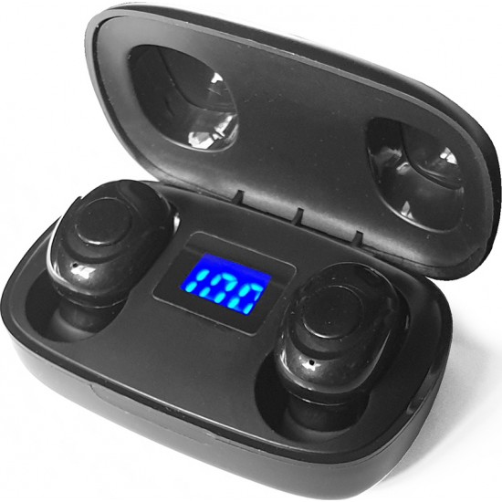 Ακουστικά Ασύρματα Y2-TWS HiFi Bluetooth Headset Με Οθόνη Μαύρο