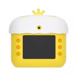 Instant Kids Compact Φωτογραφική Μηχανή 12MP με Οθόνη 2.4" Θερμικής Εκτύπωσης Bird Κίτρινη 