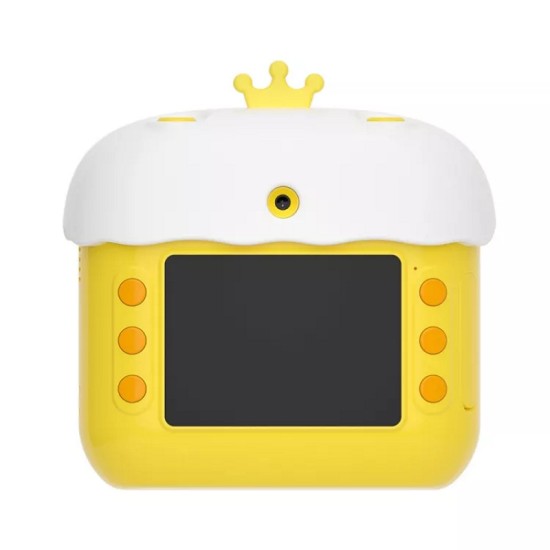 Instant Kids Compact Φωτογραφική Μηχανή 12MP με Οθόνη 2.4" Θερμικής Εκτύπωσης Bird Κίτρινη
