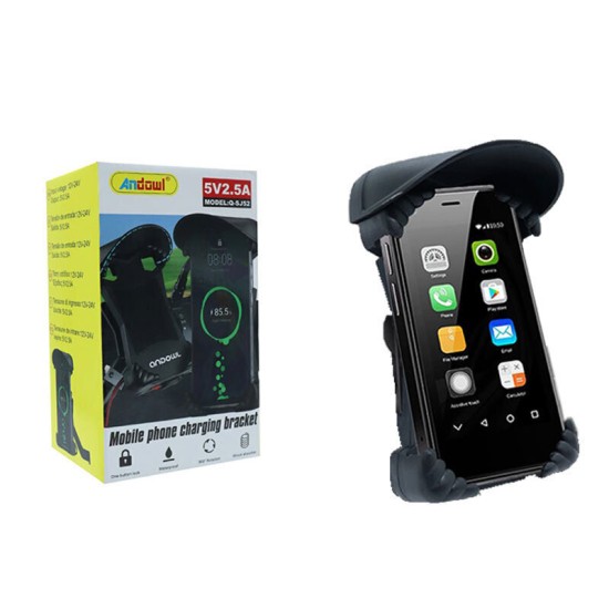 Andowl Βάση Ασύρματης Φόρτισης Τηλεφώνου Motorbike Q-sj52 Mobile Phone Charging Bracket 075954