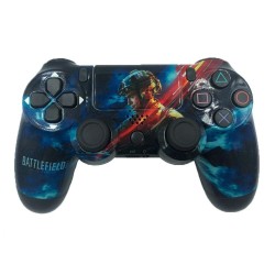 Ασύρματο Χειριστήριο Double Motor BattleField Ασύρματο Gamepad για PS4 Μπλε oem