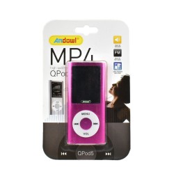 Andowl QPOD5 MP4 Player με Οθόνη 1.8" Φούξια