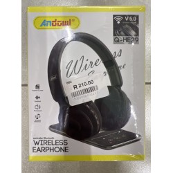 Andowl Q-HE29 Bluetooth Wireless Over Ear Hi-Fi Headphones Μαύρο