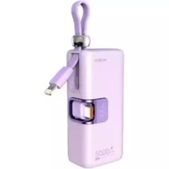 Moxom MX-PB161 Power Bank 5000mAh με Θύρα USB-C Μωβ