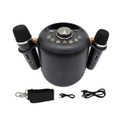 Andowl Ηχείο Karaoke με Ασύρματα Μικρόφωνα Q-YX2560 Μαύρο