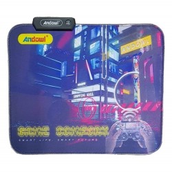 Andowl Q-R20 Gaming Mouse Pad 250mm με RGB Φωτισμό