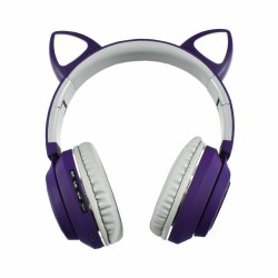 Andowl Q-MAX93 Ασύρματα/Ενσύρματα On Ear Ακουστικά Μωβ