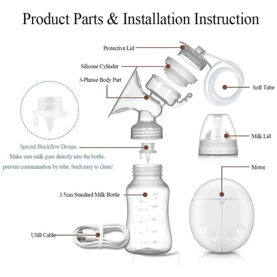 Θήλαστρο Ηλεκτρικό Διπλό RH228 oem