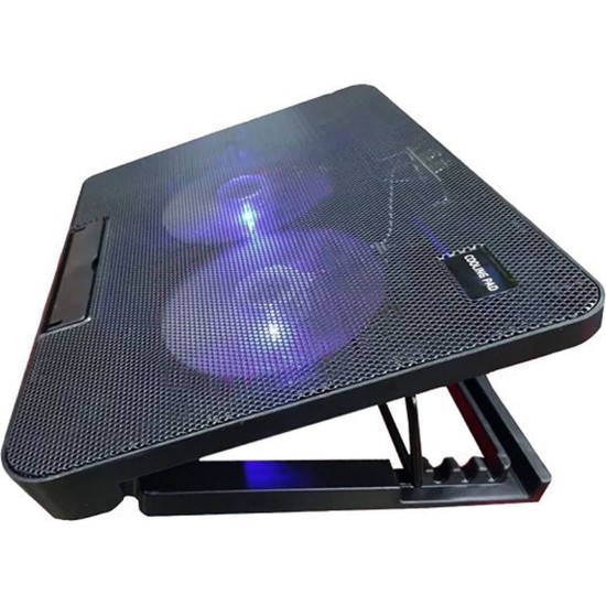 N99 Cooling Pad για Laptop έως 17" με 2 Ανεμιστήρες και Φωτισμό