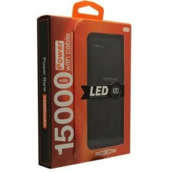 Moxom MI-15 Power Bank 15000mAh Μαύρο