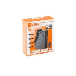 Moxom MX-PB185 Power Bank 20000mAh 65W με 2 Θύρες USB-C Power Delivery Μαύρο