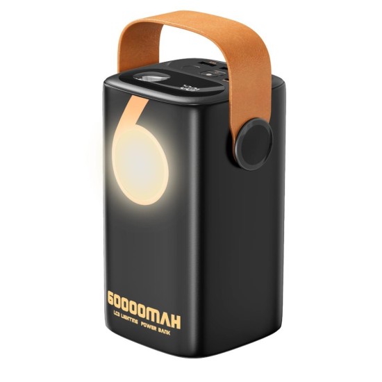 Moxom MX-PB131 Power Bank 60000mAh 22.5W με 3 Θύρες USB-A και 2 Θύρες USB-C Μαύρο