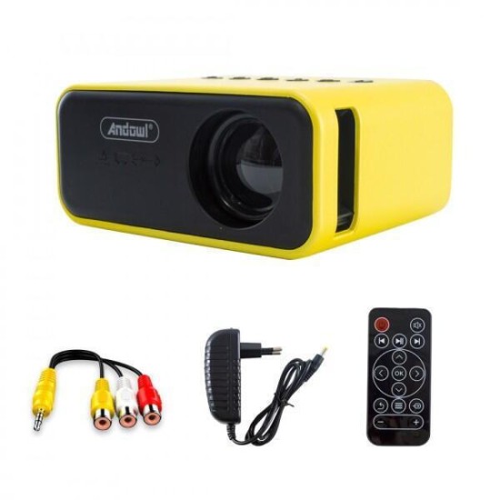 Andowl Qsf35 Mini 3d Q-SF35 Mini 3D Projector LCD Λάμπας LED με Ενσωματωμένα Ηχεία