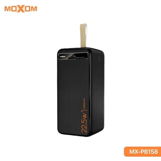 Moxom MX-PB158 Power Bank 50000mAh με 2 Θύρες USB-A και Θύρα USB-C Power Delivery Μαύρο