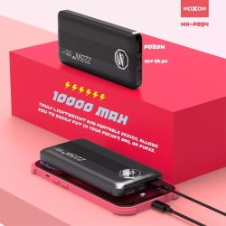 Moxom MX-PB92 Power Bank 10000mAh 22.5W με 2 Θύρες USB-A και Θύρα USB-C Power Delivery Μαύρο