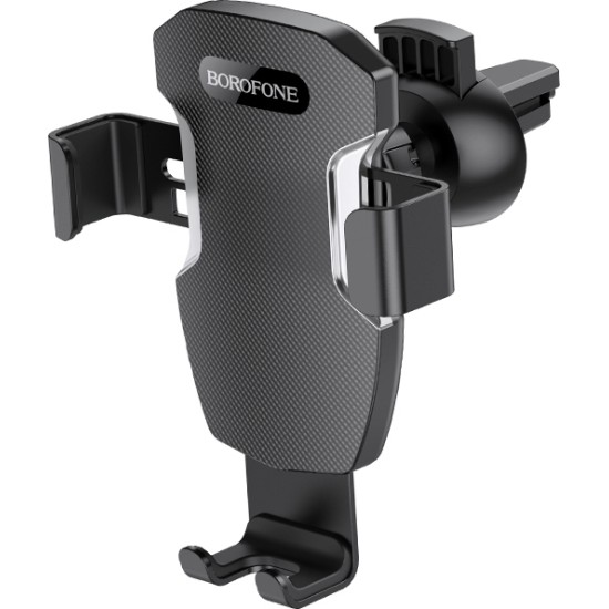Borofone BH55 Βάση Κινητού Αυτοκινήτου 4.5" - 6.7" με Ρυθμιζόμενα Άγκιστρα Μαύρη