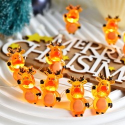 Λαμπάκια LED 2μ. τάρανδος Θερμό Λευκό 10 Λαμπάκια LED σε Σειρά Μπαταρίας