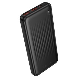 Borofone BJ80 Power Bank 10000mAh 22.5W με 2 Θύρες USB-A και Θύρα USB-C Power Delivery / Quick Charge 3.0 Μαύρο