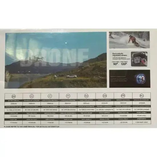 Andowl Wifi Drone με Κάμερα 4K HD DM300 - Μαύρο