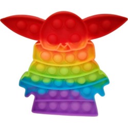 Pop it Fidget Baby Yoda Πολύχρωμο Colorful 