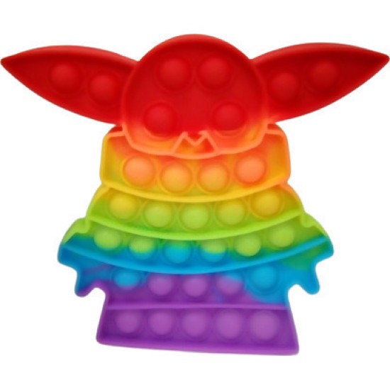 Pop it Fidget Baby Yoda Πολύχρωμο Colorful