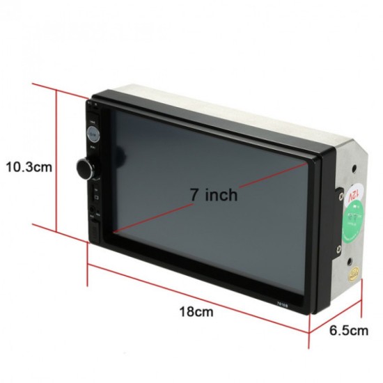Οθόνη 2 din multimedia 7010B