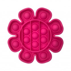 Push pop it Bubble Fidget Toy Stress Reliever Flower Red